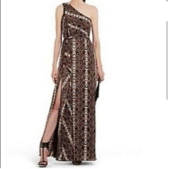 BCBGMAXAZRIA animal print maxi dress TART COMBO - Picture 2 of 16
